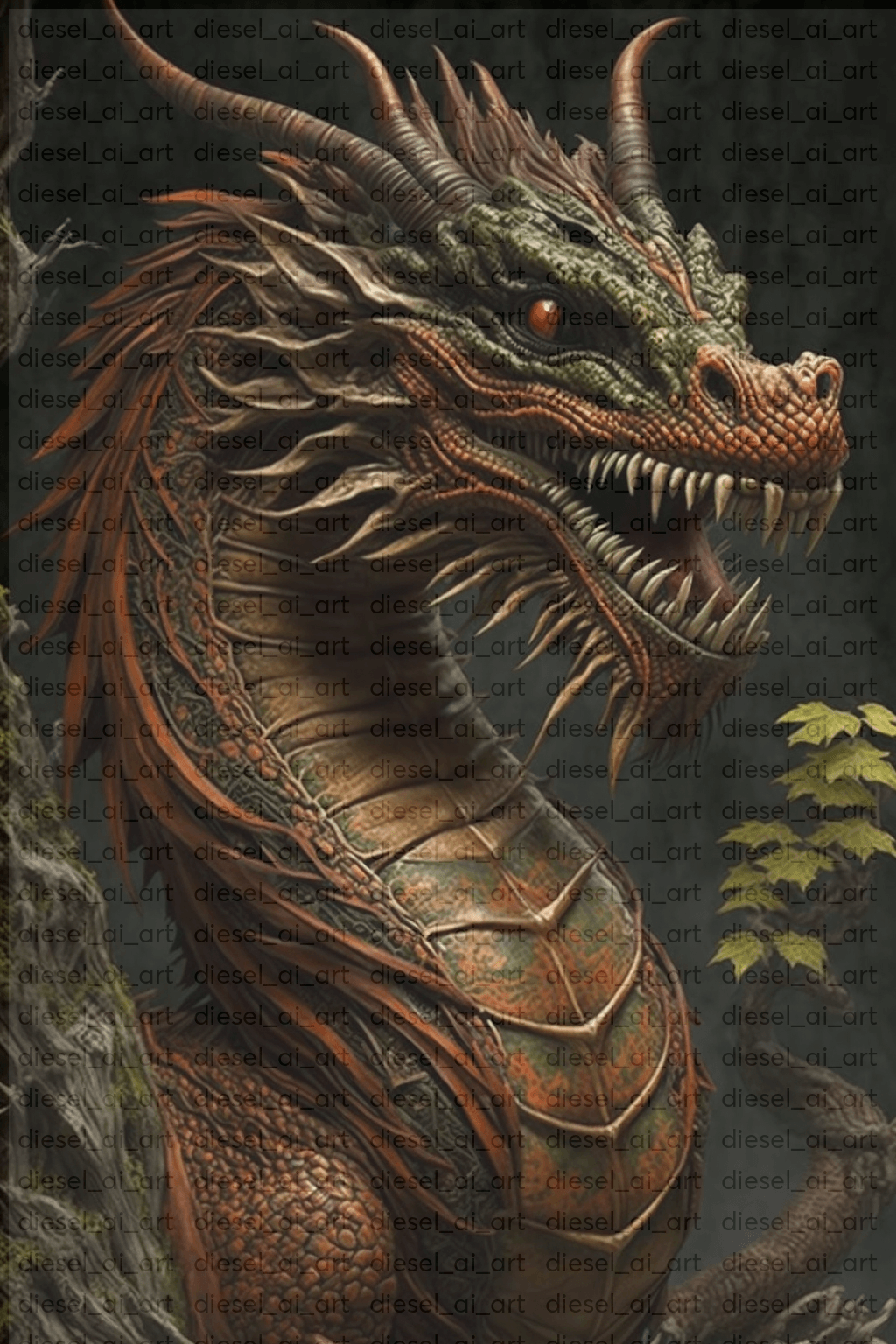 fantasy art chinese dragons
