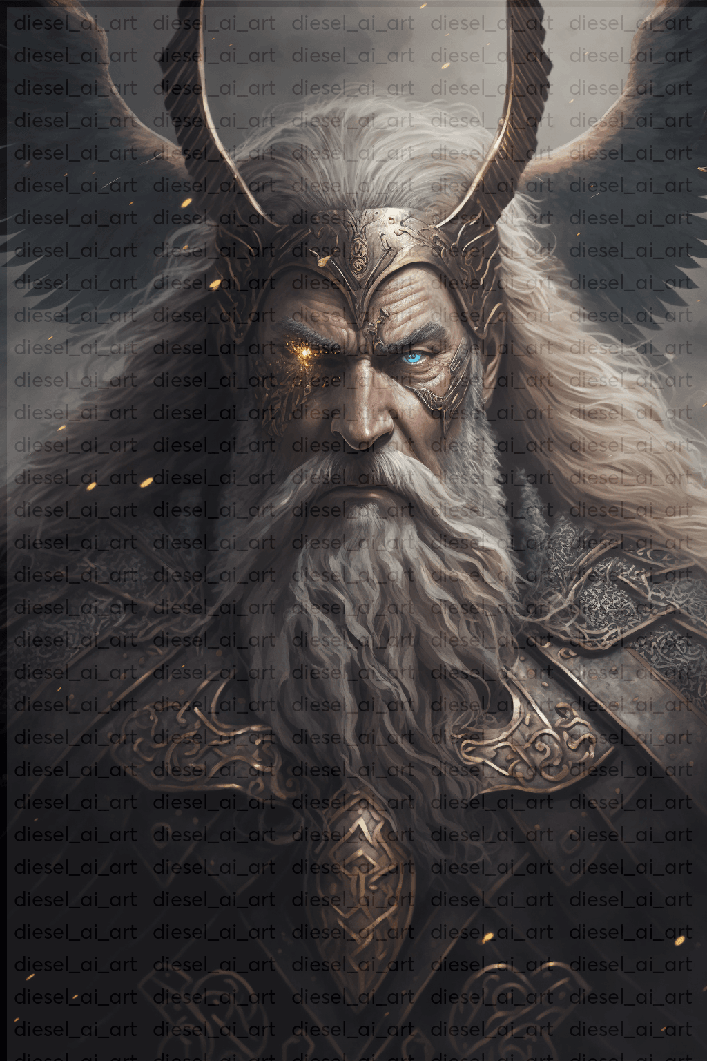 Download Odin With Norse Warriors Wallpaper
